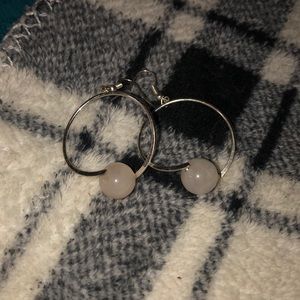 Silver earrings